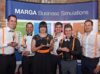 Das Siegerteam des MARGA Online Planspiel-Wettbewerbs wird geehrt.